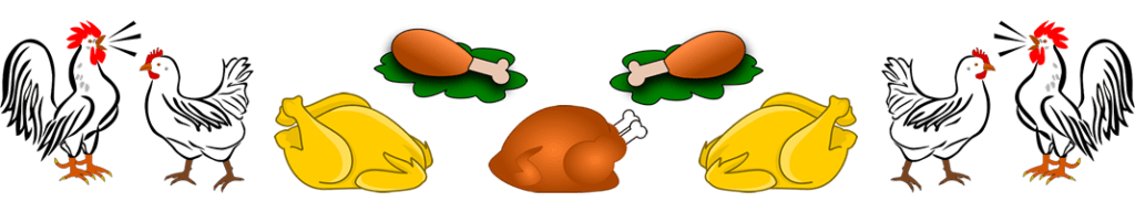 kippenvlees banner | vers en gebakken